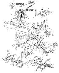 White Outdoor 196-766-000 - White Outdoor 8hp Tiller Attachment (1986)