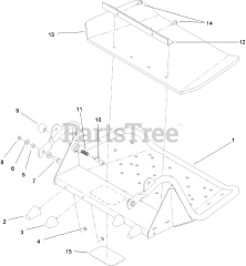 Toro 74550 - Toro 60" GrandStand Stand-On Mower (SN: 310000001 - 310999999) (2010) Platform Assembly No. 117-9640