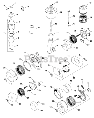 Kohler K181-14340 - Kohler K-Series Engine, Basic Version, 8hp, 6kW Air Intake 1-2-100 TP-2045-B