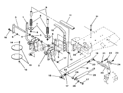 Exmark EXS-20KO - Exmark Explorer Zero-Turn Mower, 20hp Kohler (SN: 070000 - 079999) (1992) Lever Steering Controls