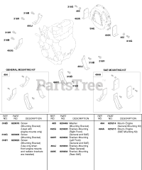 Briggs & Stratton 584447-0205-E2 - Briggs & Stratton Horizontal Engine Engine Mounting Kits