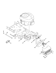 Craftsman 247.203733 (13AD78XS099) - Craftsman T1400 Lawn Tractor (2015