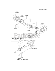 Kawasaki FD750D-BS05 - Kawasaki Engine PISTON/CRANKSHAFT