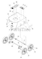 Bear Cat WV 190 S - Bear Cat Walk-Behind Vacuum, 190cc Briggs & Stratton (SN: H07102 & Above) Drive (Push)