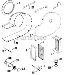 Kohler K662-33503 - Kohler K-Series Engine, Made for Miller Electric, 24hp, 17kW Baffles &amp; Shroud - Pg. 2.4 0225000995