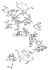 Gravely 988021 - Gravely Pro 40 Walk-Behind Mower Power Unit, 11hp Briggs & Stratton (SN: 000101 & Above)