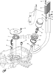 Gravely 08201322 - Gravely MX825v Yamaha Replacement Engine Oil Cooler