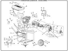 PowerStroke PS 10570 - PowerStroke 5700 Watt Generator General Assembly