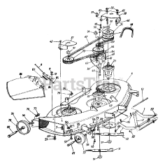 White Outdoor GT-185 (147U836H190) - White Outdoor 46" Garden Tractor (1997) 46" Mower Deck