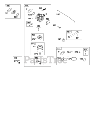 Briggs & Stratton 122Q02-0211-H1 - Briggs & Stratton Vertical Engine Carburetor and Fuel Supply Group