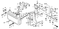 Honda GC135 QHA1 (GCAJ) - Honda Engine, Made in Japan (SN: GCAJ-1000001 - GCAJ-9999999) FUEL TANK + FUEL PUMP