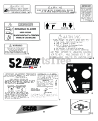 Scag SFZ52H-27SR - Scag Freedom Z 52" Zero-Turn Mower, 27hp Scag SR 803 (SN: T5400001 - T5499999) (Rev 01)