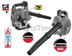 Shindaiwa EB 344 - Shindaiwa Handheld Blower (SN: T15612001001 - T15612999999)