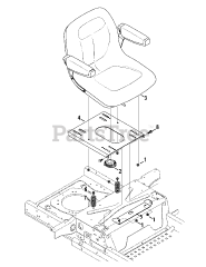 Cub Cadet Z-Force SZ48 (17AIDGHB010) - Cub Cadet 48" Z-Force S Zero-Turn Mower, Kawasaki (2014) Seat Adjustment