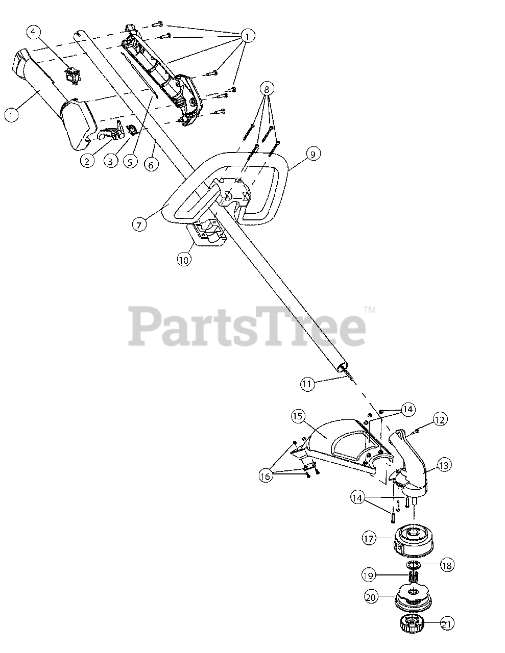 Cub Cadet CC 4165 (41ADC46G912) Cub Cadet String Trimmer (2009