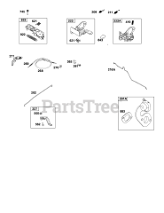 Briggs & Stratton 122R02-0118-H1 - Briggs & Stratton Vertical Engine Controls, Governor Spring, Thermostat