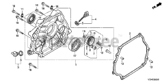 Honda FRC800 K1 A (FAHJ) - Honda 20" Tiller, Made in Japan (SN: FAHJ-1100001 - FAHJ-9999999) CRANKCASE COVER
