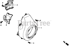 Honda GD320 QAAE (GPB) - Honda Engine, Made in Japan (SN: GPB-1000001 - GPB-1008896) FAN COVER