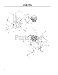 Husqvarna LZ 25 (968999772) - Husqvarna Zero-Turn Mower (2008-05) STEERING