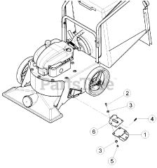 Bear Cat WV 160 S - Bear Cat Walk-Behind Vacuum, 160cc Honda (SN: B00001 - C09058) Caster Wheel Kit