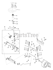 Husqvarna YTH 150 (954140007-D) - Husqvarna Yard Tractor (1998-02) Steering Assembly