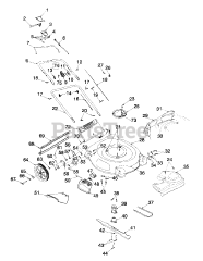 Yard Machines 12A-565H136 - Yard Machines Walk-Behind Mower (1999) (Homebase)