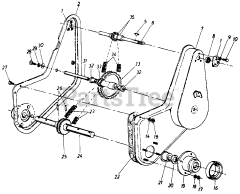 White Outdoor 190-766-190 - White Outdoor 8hp Tiller Attachment (1991) Chain Case Assembly