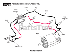 Ryobi P 2108 (107267001) - Ryobi 18V Blower, Rev 08 (2022-07) Wiring Diagram