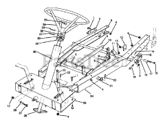 Toro 70040 (8-25) - Toro Rear-Engine Riding Mower (SN: 079000001 - 079000578) (1997) Frame Assembly
