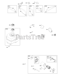 Briggs & Stratton 204412-0105-E9 - Briggs & Stratton Horizontal Engine Electric Starter, Fuel Supply