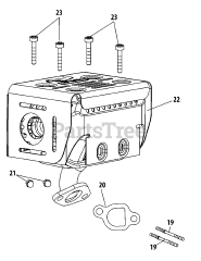 MTD 170-C0A-11 - MTD Engine 170-C0A-11 Muffler