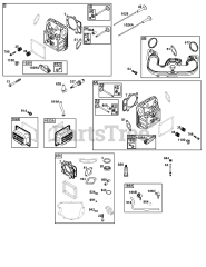Briggs & Stratton 40N877-0072-B5 - Briggs & Stratton Vertical Engine Cylinder Head Group