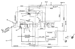 White Outdoor GT-1855 (146-995-190) - White Outdoor 50" Garden Tractor (1986) Electrical System