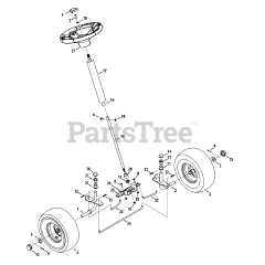 Murray 13A326JC058 - Murray Mini-Rider Lawn Tractor (2013) Front End Steering