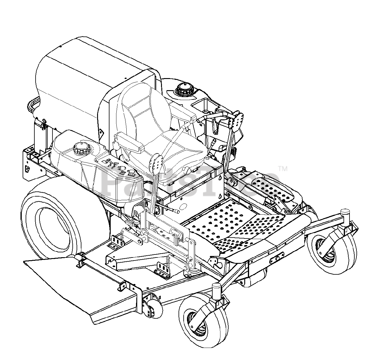Gravely 992036 (PM 260Z) - Gravely Pro-Master 60
