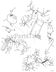 Scag SW36A-17KAI - Scag 36" Walk-Behind Mower, 17hp Kawasaki (SN: E5900001 - E5999999) Handle Assembly