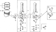 Honda ES3500 K1 A (ES3500) - Honda Generator, Made in Japan (SN: ES3500-1100014 - ES3500-1129443) PISTON + RING
