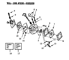Weed Eater GTI 17 - Weed Eater String Trimmer CARBURETOR WA-199