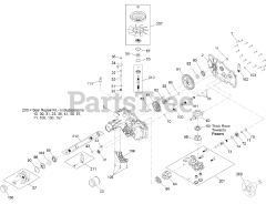 Toro 74777 (MX 6050) - Toro 60" TimeCutter Zero-Turn Mower (SN: 400000000 - 401399999) LH Transaxle Assembly No. 133-4418