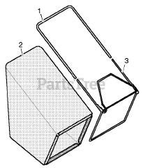 Scotts 22859x7A - Scotts 22" Walk-Behind Mower (1996) Bag Assembly