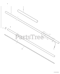 Echo PPF-210 - Echo Pole Saw (SN: E08112001001 - E08112999999) Main Pipe Assembly, Driveshaft