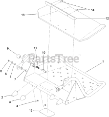 Toro 79558 - Toro 48" GrandStand Stand-On Mower (SN: 290003001 - 290999999) (2009) Platform Assembly No. 117-9640
