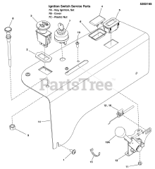 Ferris IS 700Z (5901225) - Ferris IS700Z Series 61" Zero-Turn Mower, 24hp Kawasaki, Side-Discharge Instrument Control Panel
