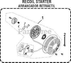 PowerStroke PS 903500 A - PowerStroke 3500 Watt Generator General Assembly - Recoil Starter