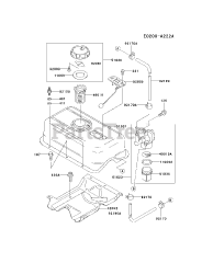 Kawasaki FE350D-BS12 - Kawasaki Engine FUEL-TANK/FUEL-VALVE