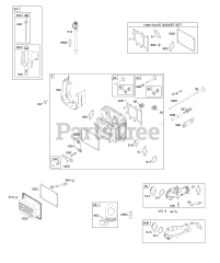 Briggs & Stratton 31G777-0290-E2 - Briggs & Stratton Vertical Engine Cylinder Head, Gasket Set-Valve, Intake Manifold, Valves