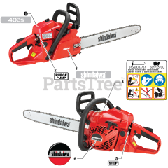 Shindaiwa 402 s - Shindaiwa Chainsaw (SN: C69915001001 - C69915999999)
