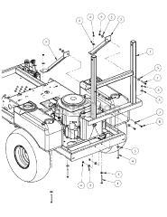 Cub Cadet 59A30013 (59A30013150) - Cub Cadet Commercial Catcher System att Catcher Mount Assembly