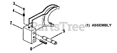 Snapper YT 12D414B (80172) - Snapper 41" Yard Tractor, 12.5hp Shifter Assembly