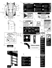 Ferris ISX 3300 (5902066) - Ferris ISX3300 Series 60" Zero-Turn Mower, 31hp Kawasaki Decal Group - Safety &amp; Operation (North America Models)